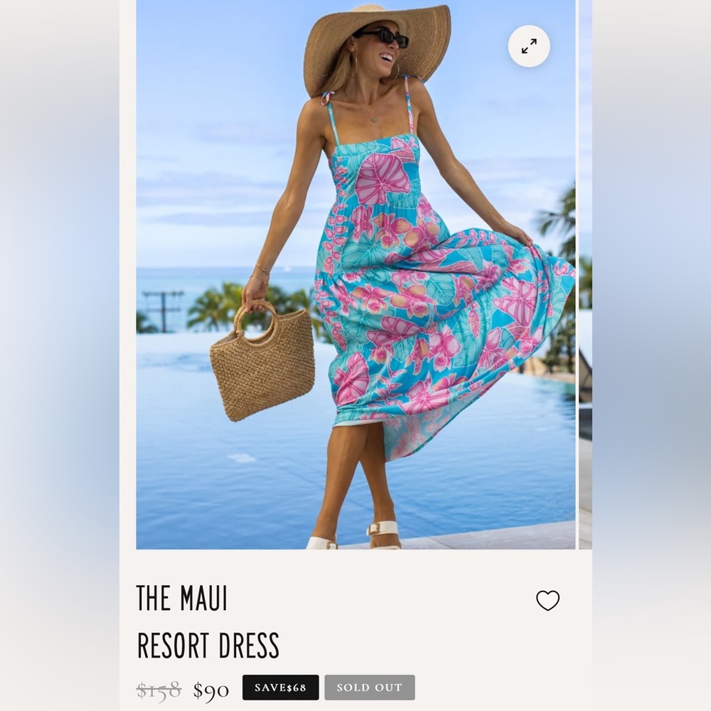 Kenny Flowers Tropical Maxi Dress — Turquoise & Pink Floral